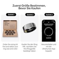 ULTRAHUMAN Ring Air - Advanced Sleep-Tracking Wearable, HRV, hartslag- en temperatuurbewaking, track workout, beweging & herstel, waterbestendig tot 100 m - thumbnail