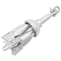 VidaXL Anker inklapbaar 0,7 kg thermisch verzinkt gietijzer zilver - thumbnail