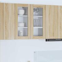 Hangkast Riga 2 pcs Sonoma Eiken 40 x 31 x 80 cm Bewerkt hout - thumbnail