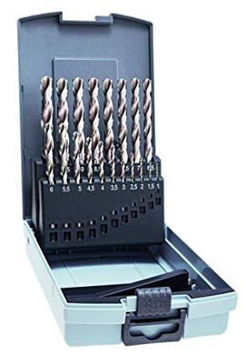Alpen 0000110319100 HSS Metaal-spiraalboorset 19-delig Cilinderschacht 1 stuk(s)