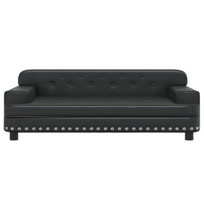 Hondenmand 90x53x30 cm kunstleer zwart Hondenmand 90x53x30 cm kunstleer zwart