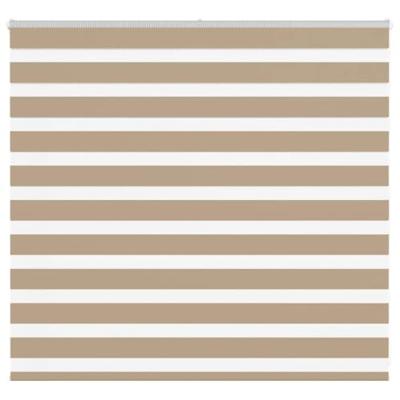 VidaXL Zebra blind 155x100 cm stofbreedte 150,9 cm polyester zandbruin VidaXL Zebra blind 155x100 cm stofbreedte 150,9 cm polyester zandbruin