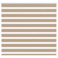 VidaXL Zebra blind 155x100 cm stofbreedte 150,9 cm polyester zandbruin - thumbnail