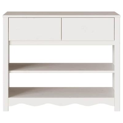 Wandtafel Drammen Wit 89,5 x 37 x 73 cm Massief grenenhout