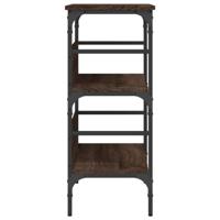 Wandtafel 75x32x75 cm bewerkt hout bruin eikenkleur - thumbnail