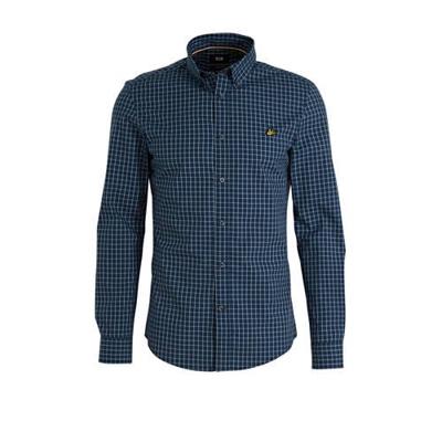 WE Fashion geruit slim fit overhemd donkerblauw WE Fashion geruit slim fit overhemd donkerblauw