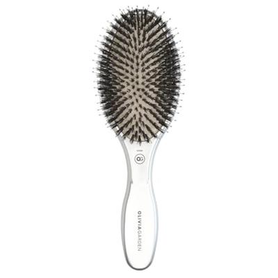 Olivia Garden Boar and Nylon Bristle Silver