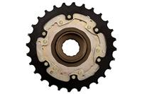 Freewheel 7 speed Shimano MF-TZ510 14-28T - met spaakbeschermingsschijf - thumbnail