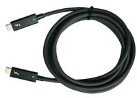 QNAP CAB-TBT315M-40G Thunderbolt cable 1.5 m 40 Gbit/s Black - thumbnail
