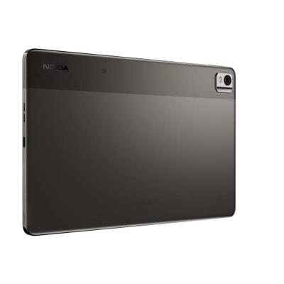 Nokia T21 Android 12 LTE tablet met 10,36 inch scherm, 4/64 GB geheugen, IP52-certificering, 18 W snelladen, 3 dagen batterijduur en 3 jaar maandelijkse veiligheidsupdates, grijs