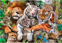 Wooden City houten puzzel wilde dieren - thumbnail