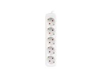 Stopcontactenstrip 5 Tomas Schuko Lanberg 2500 W 3 m Wit - thumbnail