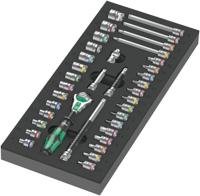 Wera 9720 Schuimrubberen inzetstuk met 8000 A Zyklop ratel 1/4" Set 1, 37-delig - 05150110001 - thumbnail