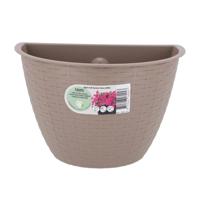Bloembak Muur Dijon 26 cm Taupe - thumbnail