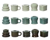 Kandelaar porselein l5b5h5 cm a15 U Decoris - Decoris - thumbnail