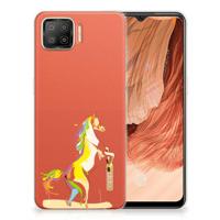 OPPO A73 4G Telefoonhoesje met Naam Horse Color - thumbnail