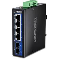 TRENDnet TI-G51SC 5-poorts Gigabit Switch Industriële DIN-rail met MM SC-poort - thumbnail