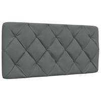 Bedframe met LED zonder matras 100x200 cm stof donkergrijs - thumbnail