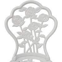 3-delige Bistroset gietaluminium wit - thumbnail