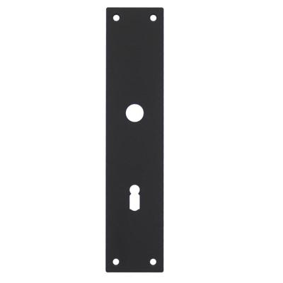 Intersteel renovatieschild rechthoekig 250x55x2mm sleutelgat 72mm - RVS/mat zwart