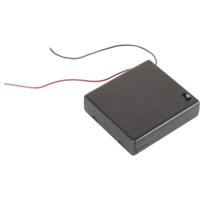 Velleman BH341BSAA Batterijhouder Aantal cellen: 4 AA (penlite) Kabel (l x b x h) 70 x 65 x 19 mm - thumbnail