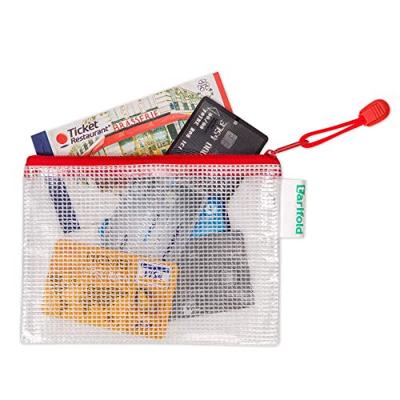 Opbergtas tarifold met rits 235x165mm pvc bl | 8 stuks