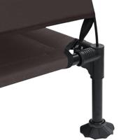 VidaXL Verhoogd hondenbed bruin 127 x 81 x 108 cm stof en staal - thumbnail