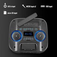 Dankzij de draagbare Bluetooth®-luidsprekers NGS WILDCLUB Zwart - thumbnail