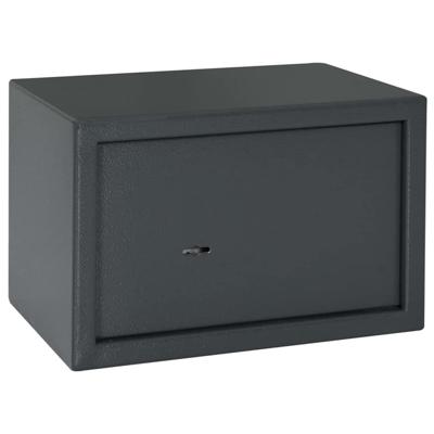 VidaXL Kluisdoos met slot donkergrijs 31 x 20 x 20 cm staal VidaXL Kluisdoos met slot donkergrijs 31 x 20 x 20 cm staal