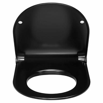 Pressalit Sway D2 zitting met softclose en lift-off 35,9x45,4 cm Mat Zwart