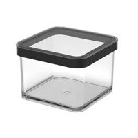 Rotho loft bewaardoos 10x10x7.2 cm 0.5l zwart/transparant - thumbnail