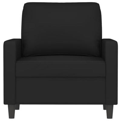Fauteuil 60 cm fluweel zwart