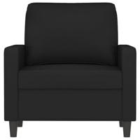 Fauteuil 60 cm fluweel zwart - thumbnail