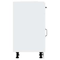 Keuken onderkast Lucca bewerkt hout wit - thumbnail