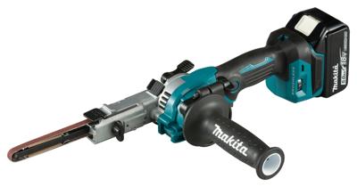 Makita dbs180rtj 18 v stripschuurmachine 9mm 5,0 ah accu (2 st), snellader, in mbox Makita dbs180rtj 18 v stripschuurmachine 9mm 5,0 ah accu (2 st), snellader, in mbox