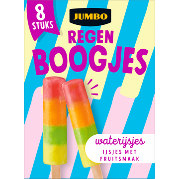 Jumbo Regenboogjes Waterijsjes 8 Stuks