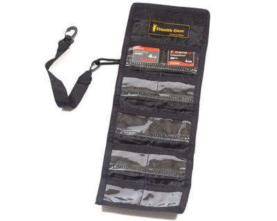 Stealth Gear compact flash card opbergtas charcoal