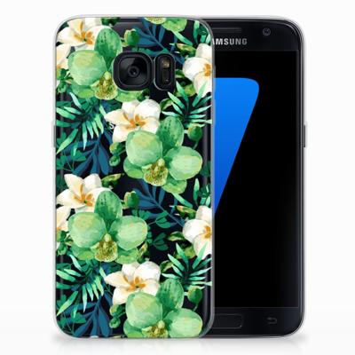 Samsung Galaxy S7 | TPU Case | Orchidee Groen