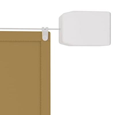 VidaXL Luifel verticaal 200x420 cm oxford stof beige