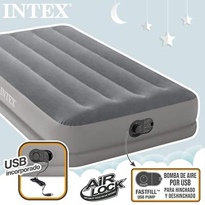 Intex 64122np pillow rest raised luchtbed 99x191x42 cm zwart