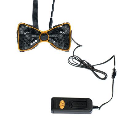 Paillettenstrik zwart met licht