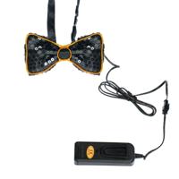 Paillettenstrik zwart met licht - thumbnail