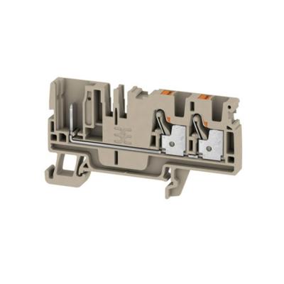 Weidmüller 2540070000 Doorgangsserieklem 6.1 mm Push-In-klem, Steekaansluiting Beige 50 stuk(s)