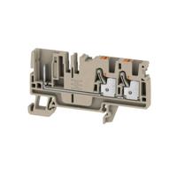 Weidmüller 2540070000 Doorgangsserieklem 6.1 mm Push-In-klem, Steekaansluiting Beige 50 stuk(s) - thumbnail