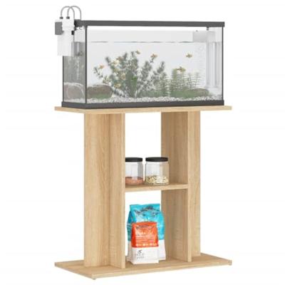 Aquariumstandaard 60x30x60 cm bewerkt hout sonoma eikenkleurig - thumbnail
