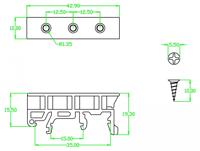 Delock 65961 DIN-railadapter 1 stuk(s) Bag - thumbnail