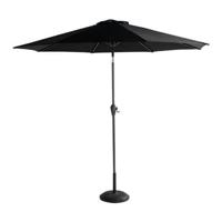 Hartman Parasol 'Sunline' 270cm, kleur Zwart - thumbnail