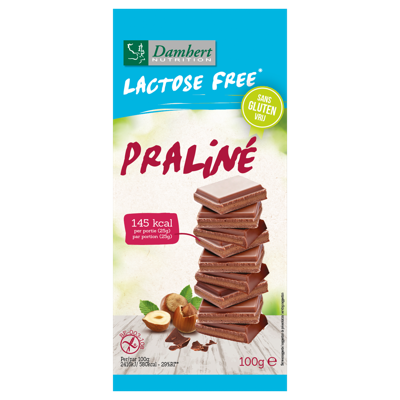 Damhert Lactose Free Chocoladetablet praline glutenvrij Damhert Lactose Free Chocoladetablet praline glutenvrij
