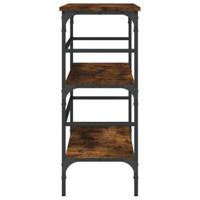 Wandtafel 100x32x75 cm bewerkt hout gerookt eikenkleurig - thumbnail