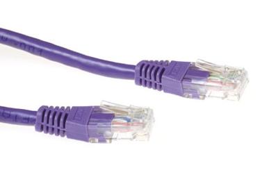ACT Paarse 20 meter U/UTP CAT6A patchkabels met RJ45 connectoren ACT Paarse 20 meter U/UTP CAT6A patchkabels met RJ45 connectoren